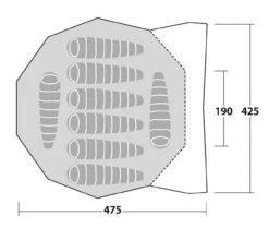 Robens Chinook Ursa -Camping And Hiking Shop 130244 Chinook Ursa Drawing Floorplan3 1280x1280