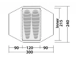 Robens Goshawk 2 -Camping And Hiking Shop 130251 Goshawk 2 Drawing Floorplan3 1280x1280