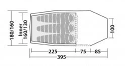 Robens Voyager 3EX -Camping And Hiking Shop 130264 Voyager 3EX Drawing Floorplan3 1280x1280