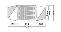 Robens Stony Brook 3 -Camping And Hiking Shop 130270 Stony Brook 3 Drawing Floorplan3 1280x1280