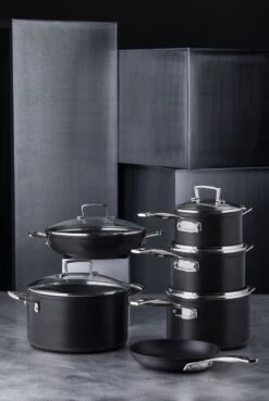 Le Creuset Toughened Nonstick 3-piece Saucepan Set -Camping And Hiking Shop 51111240010502 51803000010002 51107240010502 LS00002 1280x1280