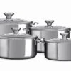Le Creuset Stainless Steel 4-piece Saucepan Set
