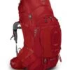 Osprey Ariel Plus 85 -Camping And Hiking Shop Ariel Plus 85 S21 Side Black Carnelian Red web 1280x1280
