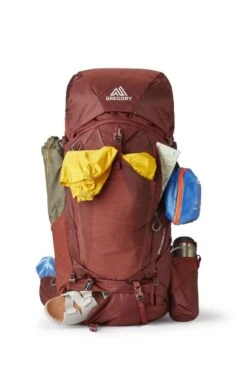 Gregory Baltoro 65 -Camping And Hiking Shop GMP S22 Baltoro65 BrickRed propped 1280x1280